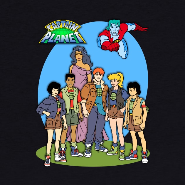 Captain Planet Group by BigOrangeShirtShop